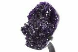 Amethyst Geode With Metal Stand - Uruguay #306935-3